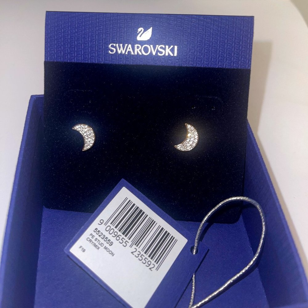 Swarovski Stud Moon Earrings - Brand new - Item 5523559